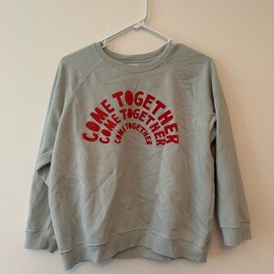 With love from emily and meritt come together graphic sweatshirt